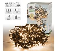 Tira de luces led decorativa pvc guirnalda navideña blanco cálido ip44 a elegir