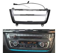 Tira de Luces LED para BMW F30 F31 F32 F34 F36 F80 F82 E83 Radio AC Panel de Control Luces de Ambiente Panel de Consola de Repuesto con Doble Color LED de iluminación Ambiental (Fibra de carbono)