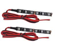 Tira de luces LED para motos, uso universal, 2 piezas, LED 5050, color ámbar, uso como luz de intermitente