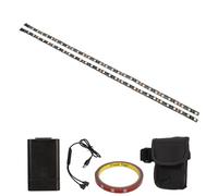 Tira de luces LED para patinete eléctrico Mtlavishness de 19,7 pulgadas con batería, luces de cubierta coloridas, accesorio impermeable para patinete eléctrico con iluminación