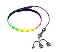 Tira de Luces LED para PC de 15,7 Pulgadas, Tiras LED Magnéticas de 5V ARGB Aura Sync Personalizables para Carcasa de PC, para Decoración de Carcasa de Ordenador de Escritorio