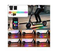 Tira de Luces LED RGB con para Scooters, Luces de Advertencia de Seguridad, Lámpara Ambiental para Scooters y Bicicletas con Control por