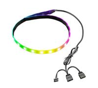 Tira de Luces LED RGB para Computadora, 15,7 Pulgadas, Magnética, 365 Modos, Sincronización ARGB Aura Sync, Caja de PC Personalizable, Tira LED para Chasis de Computadora, 16