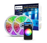 Tira de luces LED Smart ZigBee 20 m,kit RGB regulable,funciona con Hub Bridge,para control de aplicaciones,funciona directamente con Echo Plus para control de voz de Alexa