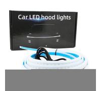 Tira de Luces para Capó - Iluminación LED para el Capó - Decoración Impermeable Brillante para Exteriores De Vehículos Cubremotor Bajo para Coche Camión Baúl