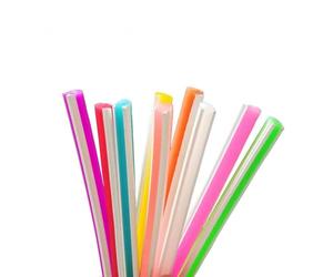 Tira de luz de neón de silicona, carcasa de tira LED de neón de silicona flexible de 8 mm - 1/2/3/5/10 M de longitud, ángulo de visión de 120°(White,3meters)
