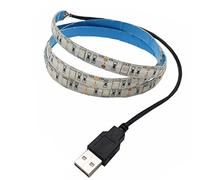 Tira de luz LED alimentada por USB 1 m 3.28ft 5V 30 SMD5050 LED 395nm 405nm Luz ultravioleta negra para fluorescente, curado de impresión 3D, carcasa de computadora, póster UV, pintura corporal UV (2