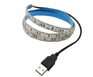 Tira de luz LED alimentada por USB 1 m 3.28ft 5V 30 SMD5050 LED 395nm 405nm Luz ultravioleta negra para fluorescente, curado de impresión 3D, carcasa de computadora, póster UV, pintura corporal UV (2