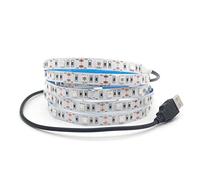 Tira de luz LED alimentada por USB 1 m3.28ft 5V 30 SMD5050 LED 395nm405nm Luz ultravioleta negra para fluorescente, curado de impresión 3D, carcasa de computadora, póster UV, pintura corporal UV (1
