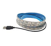 Tira de luz LED alimentada por USB 1 m3.28ft 5V 30 SMD5050 LED 395nm405nm Luz ultravioleta negra para fluorescente, curado de impresión 3D, carcasa de computadora, póster UV, pintura corporal UV (1