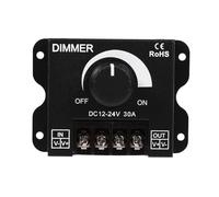 Tira de luz LED con regulador de brillo Perilla DIMMER + interruptor 12V/24V30A sin parpadeo(30A manual dimmer)