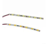 Tira de luz LED para tira blanca precableada 6 para SMD flexible 12 V ~ 18 V CA o CC compatible con modelo de casa de muñecas ferrocarril y diseño de edificios (luz blanca)
