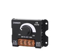 Tira de luz LED suave y dura con regulador de brillo, interruptor de perilla DIMMER 12V/24V30A(Manual high power dimmer)