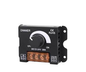 Tira de luz LED suave y dura con regulador de brillo, interruptor de perilla DIMMER 12V/24V30A(Manual high power dimmer)