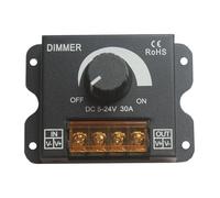 Tira de luz LED suave y dura con regulador de brillo, interruptor de perilla DIMMER 5V12V/24V30A(5V 12V 24V30A dimmer with dust cover)