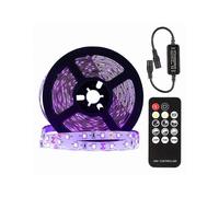 Tira de luz UV de 10 m, luz negra con control remoto, 395 nm, 600 LED, 12 V/3 A, flexible, para fiestas de Halloween, pintura corporal, decoración d