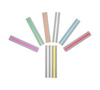 Tira de marcadores Tiras de marcapáginas lectura colores, reglas seguimiento destacadas, marcadores guiados, 40 Uds