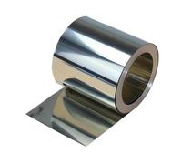 Tira de metal inoxidable Rollo de lámina acero 1 m, grosor 0,1-1 mm, ancho 10-100, tira inoxidable 304