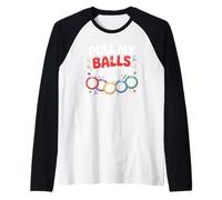 Tira de mis Bolas y hazme Gritar Jugador de Bingo Divertido Camiseta Manga Raglan