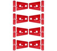 Tira de moldura de bisagra de puerta para Jeep Wrangler JK JKU 2007-2017, accesorios de protección ABS para modelos de 2 y 4 puertas, juego decorativo negro o rojo con 8 cubiertas y 16 accesorios de
