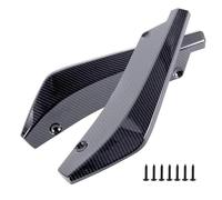 Tira De Parachoques Delantero Y Trasero Universal para Coche Spoiler Difusor Divisor Protector contra Arañazos Winglets Extensión Faldón Lateral difusor alerón(Black)