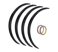 Tira De Paso De Rueda Para Suzuki Para Swift SX-4 Guardabarros Delantero Trasero Pegatinas 73 Cm 29 Pulgadas(Glossy Black)