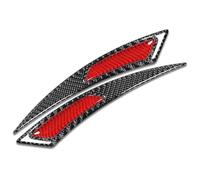 Tira De Paso De Rueda Pegatinas Decorativas Para Cejas Rueda Coche Protector Guardabarros Tiras Anticolisión Fibra Carbono(Red(black))