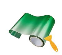 Tira de película solar para parasol, opacidad graduada en base transparente, no reflectante y sin metalización, color verde
