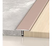 Tira de perfil en T de aluminio, barra de umbral de metal de 2,7 m, tira separada, cuenta de bisagra para azulejos, madera, alfombras (morado D, 20 mm)