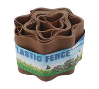 Tira de plástico flexible para bordes de jardín, barrera de césped resistente a la intemperie para definir macizos de flores y caminos, rollo de instalación a nivel del suelo, 10 x 9 m, negro (10 cm x