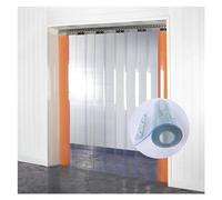 Tira de plástico transparente de 165 x 280 cm / 65x35in, resistente a la intemperie, para puerta de congelador para uso industrial y exterior, PVC resistente, fácil de instalar