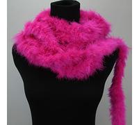 TIRA DE PLUMAS DE MARABÚ EXTRA POR METROS 15g/m (FUCSIA, 1)