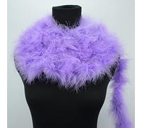 TIRA DE PLUMAS DE MARABÚ EXTRA POR METROS 15g/m (LILA, 1)