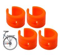 Tira De Protección De Bicicletas - Protección De Estancias De Goma, Envoltura Del Escudo Del Marco De 4 | Cubierta De La Zona De La Cadena Anti -Vibración, Parche De Defensa Adhesivo Fle