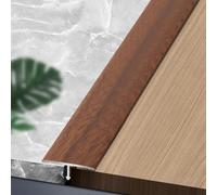 Tira de puerta con perfil de barra en T, moldura, tablero de transición de aluminio, unión de espacios de suelo de tablones laminados, tiras de suelo en forma de T, para(Style E,W2CM*3 pieces)