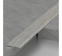 Tira de puerta de perfil en T, tablero de transición de moldura de aluminio, unión de huecos de suelo de tablones laminados, suelo de diseño de grano de madera en forma de T, para (estilo I, 22 mm x