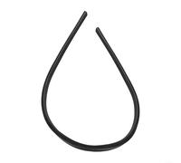 Tira de repuesto de goma y silicona de 70 cm, repuesto para limpiaparabrisas de coche, autobús, furgoneta, camión y camión, negro, 6,5 mm de ancho