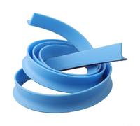 Tira de repuesto para mampara de ducha, barrera de retención de agua de silicona flexible para umbrales de suelo de baño, sellador de huecos de 30 mm de altura (azul 200 cm)