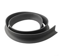 Tira de repuesto para mampara de ducha, barrera de retención de agua de silicona flexible para umbrales de suelo de baño, sellador de huecos de 30 mm de altura (gris, 100 cm)