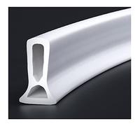 Tira de retención de agua de silicona Barrera de presa de agua de ducha plegable Tapón de agua de umbral de ducha de silicona, retenedor que permanece seco para separación en seco y húmedo Accesible p