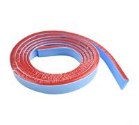 Tira de retención de agua de silicona para baño, sello de umbral de separación seca y húmeda para contener agua en duchas sin curvas y zonas de entrada (azul 300 cm)