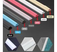 Tira de retención de agua para baño, sello de silicona, barrera flexible para umbrales de ducha para mantener el agua contenida y separar las zonas de baño secas y húmedas (rosa, 200 cm)