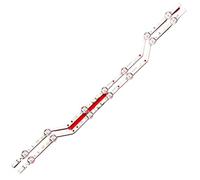 Tira de retroiluminación LED compatible con V5DN-320SM1-R2 y V8DN-320SM1-R1 para UE32J5200 UE32J5000 UE32M5000 SVS32 FHD F-COM Series - Paquete de 2 o 10(Emitting Color: 10PCS(5TV))