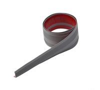 Tira de revestimiento de PVC para escaleras, 100 cm, 50 x 25 mm, protector de borde antideslizante para escalones de interior (gris)