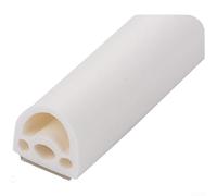 Tira de sellado acústica de silicona para puertas y con diseño de múltiples cavidades para reducir el ruido y mejorar la protección contra la intemperie (B)