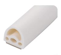 Tira de sellado acústica de silicona para puertas y con diseño de múltiples cavidades para reducir el ruido y mejorar la protección contra la intemperie (H)