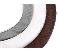 Tira de sellado con cepillo, Burlete de cepillo de pelo de fieltro for puertas y ventanas, varios tamaños, multicolor, 5 metros(Gray,9mmX15mm)