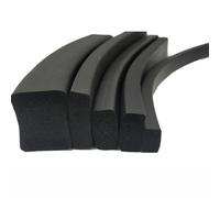 Tira De Sellado De Barra De Espuma De Caucho EPDM De 1 M, 2, 3, 5, 8, 10 Mm × 4, 10, 15, 20, 25, 30, 40, 50 Mm, Tiras De Esponja Planas Negras, 1 Unidad(3 * 25)