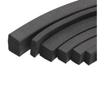 Tira de sellado de caucho de espuma de silicona negra, tira de sellado de espuma de caucho EPDM, junta de esponja cuadrada for sello de puerta de gabinete(5x35mm)