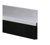 Tira de sellado de cepillo inferior de puerta de aleación de aluminio, burlete a prueba de insectos para máquinas herramientas y puertas de garaje, fácil instalación